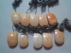 LOT of 10 Vintage Logitech MouseMan Bus Mouse M-PD13-9MD DZLMPD13 mini DIN - Picture 1 of 7