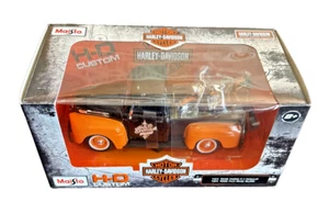 MAISTO Harley-Davidson 1948 FORD F-1 PICKUP - 1958 FLH DUO GLIDE 1:24 New In Box - Picture 1 of 13