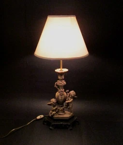 ✅ ANTIKE LAMPE CON PUTTI CHERUBINI META' 900 TABLE LAMPS ANTIQUE - 3767 - Bild 1 von 10
