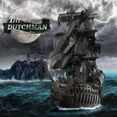 Piececool 3D Metal Puzzle - The Flying Dutchman Pirate Ship Model Kits Gifts - Image 1 of 4