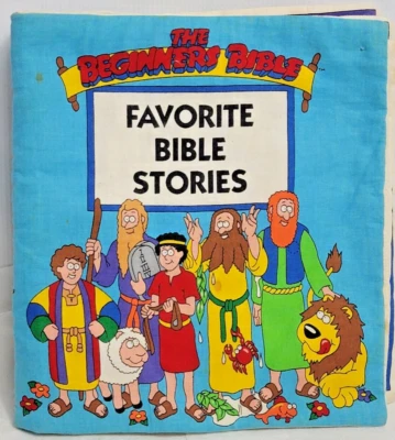 VTG Cloth The Beginners Bible Favorite Bible Stories Infant Blanket Book Fabric - Image 1 of 4