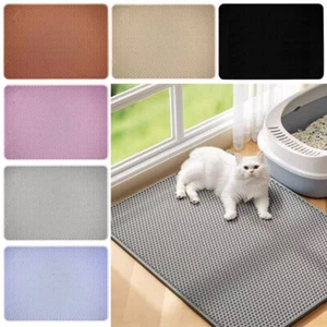 EVA Cat Litter Trap Mat Double Layer Mess Free Litter Mat Pet Supplies - Picture 1 of 18