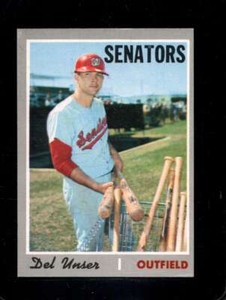 1970 TOPPS #336 DEL UNSER VGEX SENATORS *X75413