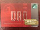 HTF Starbucks No. 1 DAD Gift Card Never Swiped NO $ VALUE