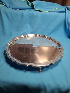 Vollsilber Fußkellner, 1933, Baker Brothers Silver LTD, Birmingham, 537 g - Bild 1 von 8