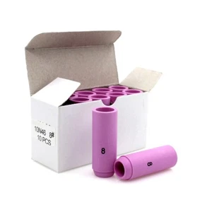 Tazas de boquilla de cerámica de soldadura #8 10N46 TIG 1/2"" 12,5 mm para antorcha WP17 18 26 10 piezas - Imagen 1 de 5