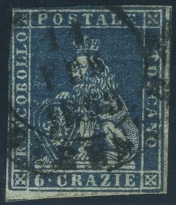 Italien Toskana 1851 6 Crazie gebraucht Sas 7e CV 540 $ 190713021 - Bild 1 von 2