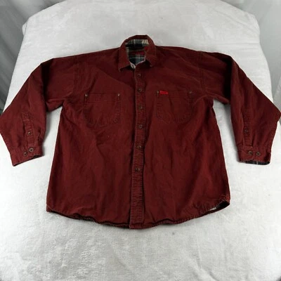 Wolverine Shirt Jacket Plaid Lined Long Sleeve Men Size: L - Image 1 of 4