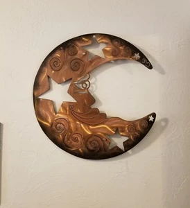 Metal wall art moon large celestial Home decor deck porch patio kitchen decor  - Picture 1 of 2