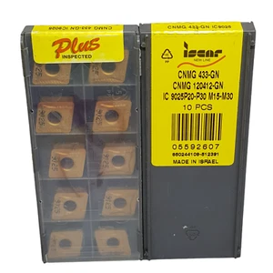 x10 Iscar Carbide Inserts CNMG 120412-GN Tips IC9025 IS8 - Picture 1 of 1