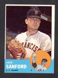 1963 TOPPS #325 Jack Sanford SAN FRANCISCO GIANTS EX-MINT A - Picture 1 of 2