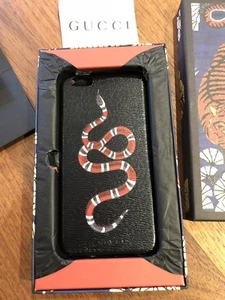 Gucci Kingsnake Iphone 6+ Case Hülle fast Neu echt leder - Bild 1 von 8