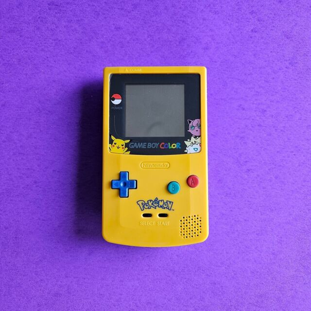 MINT Pokemon Pikachu GameBoy Advance System Yellow & Blue Nintendo GBA Game  boy 45496712877