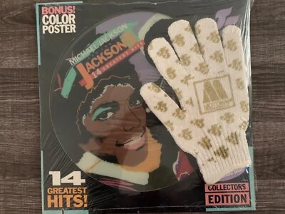 Michael Jackson & Jackson 5… Picture Disc…Sealed…with Glove & Poster cutout - Image 1 of 2