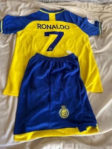 Christian Ronaldo Jersey and Shorts - Boys Size 14 - Picture 1 of 1