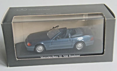 WOW MERCEDES BENZ R129 ROADSTER SL500 RARO MODELO DE MUSEO 1/43 AZUL METÁLICO Foto 1 de 4