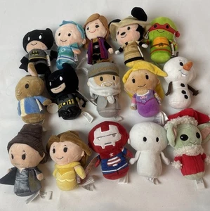 Lot 15 Hallmark Itty Bittys Mixed Character Yoda Mickey Batman Some NWT - Picture 1 of 4