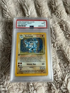 Machamp Holo Rare 1st Edition 8/102 PSA 9 Mint🔥 - Picture 1 of 1