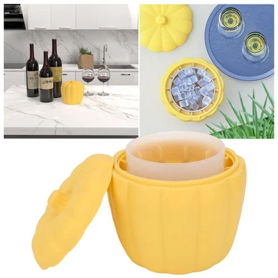 Eiswürfelbereiter Kürbis Aussehen BPA-frei Silikon Acryl Silikon-Eiskübel - Bild 1 von 4