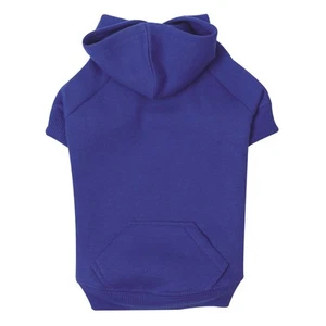Zack and Zoey Basic Hoodie for Dogs 12In Small Nautical Blue - Picture 1 of 3