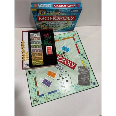 Monopoly Die Mega Edition Brettspiel Hasbro komplett - Bild 1 von 4