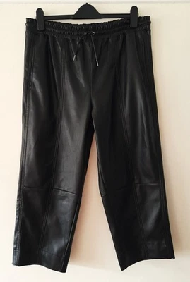 Next Petite Stretch High Elasticated Waist Faux Leather Trousers Size 16(BNWOT) - Image 1 of 4