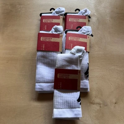 5 pares de calcetines de carretera altos Specialized Hydrogen AERO talla XL BLANCOS y negros NUEVO Foto 1 de 3