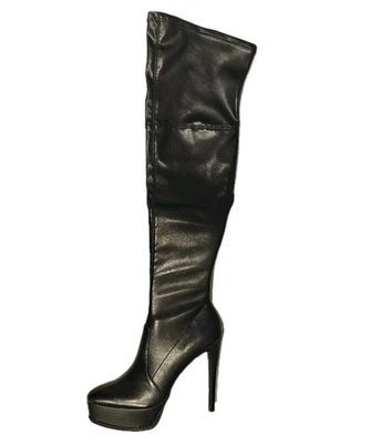 Thalia Sodi Silena Women's Faux 8.5 Leather Platform Over The Knee Boots new nwb - Image 1 of 4
