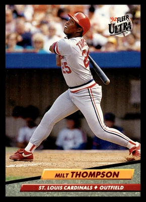 1992 Fleer Ultra Milt Thompson #272 St. Louis Cardinals MLB Baseball Base Set - Image 1 of 2