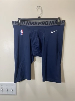 Pantalones Cortos de Compresión de Baloncesto Emitidos por el Equipo Nike Pro NBA Azul Marino 880802-419 3XL-T Foto 1 de 4