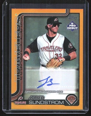 2025 Topps Pro Debut Jared Sundstrom Auto /50 Gold Refractor Mariners #PDC-131 - Image 1 of 2