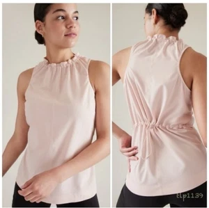 Athleta Boundless Pink Tank  Size Small Lightweight Active Shirt Hiking Fitness. - Picture 1 of 5