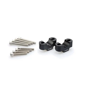 PUIG RISERS PER MANUBRI YAMAHA TRACER 9 Y-AMT 2025 NERO-3740N - Photo 1/1