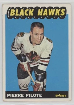 1965-66 Topps Pierre Pilote #56 HOF - Image 1 of 2