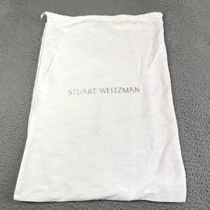 Stuart Weitzman Drawstring Dust Bag 22 X 16 White & Silver Logo - Picture 1 of 5