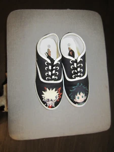 Horikoshi Bakugo Deku schwarz Schuhe Sneaker Flats 8 Anime My Hero Academia MHA - Bild 1 von 7