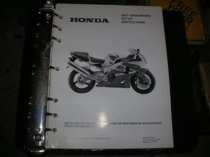 2001 Honda CBR929RR/RE Set Up Instruction Manual MPD #8997 - Picture 1 of 1