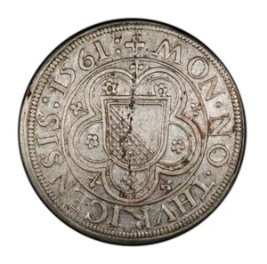 1561, Switzerland, Zurich. Rare Silver 3 Kreuzer (Groschen) Coin. PCGS AU+ - Picture 1 of 3