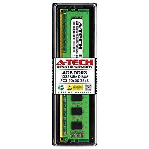 4GB DDR3 PC3-10600 DIMM (Hynix HMT351U6EFR8C-H9 Equivalent) Desktop Memory RAM - Picture 1 of 7