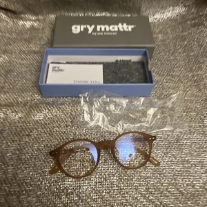 Gry Mattr by Joe Mimran +0 Creative Blue Light Reading Glasses New Free Shipping - Picture 1 of 5