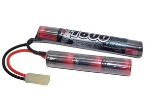 Rechargeable Battery 8.4V 1600mAh 2L NiMH Crane Mini Tamiya Airsoft Vapextech - Picture 1 of 6