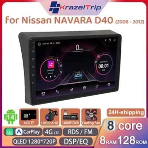 8Core QLED Car Radio for Nissan NAVARA D40 2006 - 2008 2009 2010 2011 2012 DSP F - Picture 1 of 26