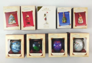 Lot of 9 Hallmark Keepsake Ornaments - Jingle Bells, Grandma, Thomas Kincade... - Picture 1 of 9