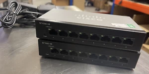 2 * Cisco SF100D-08 Switches mit Netzteilen - Bild 1 von 1