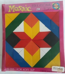 vintage New Mosaic wooden puzzle game - Picture 1 of 1
