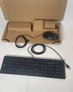 HP NEW Computer Keyboard And Mouse Combo Lifestyle Wired - Picture 1 of 7