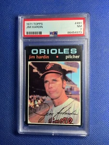 1971 TOPPS THE BILL HEMRICK COLLECTION #491 JIM HARDIN ORIOLES PSA 7 - Picture 1 of 2