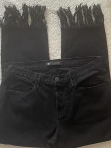 3 x 1-NYC-Black Cropped Cotton Jeans-Size 31-USA - Picture 1 of 8