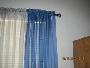 Nr 918 von Lichtenberg Calypso 59 x 84 in royalblau transparent Gardine Paneel - Bild 1 von 12