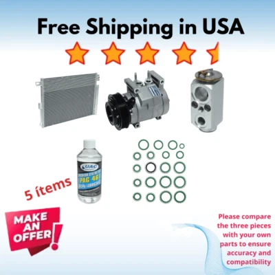 Compressor, Condenser & Valve A/C Fit Dodge Durango 2011-2013 - Image 1 of 4